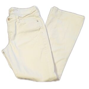 Old Navy The Sweetheart White Denim Mid Rise Bootcut Y2K Jeans, 10